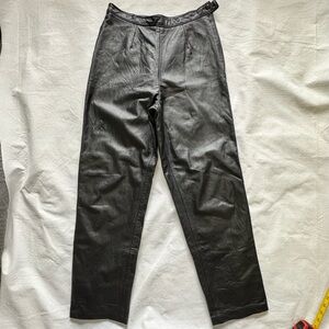 Vintage x The Leather Ranch Black leather Classic Straight-Leg  Canada Size 2